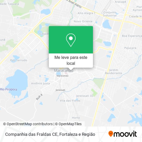 Companhia das Fraldas CE mapa