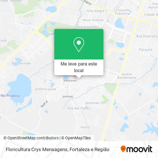 Floricultura Crys Mensagens mapa
