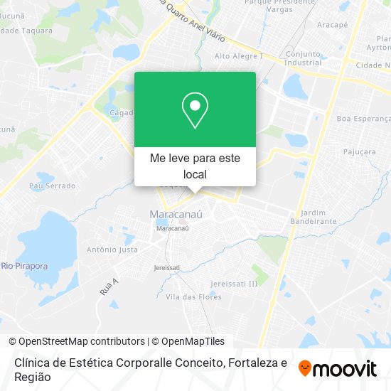 Clínica de Estética Corporalle Conceito mapa