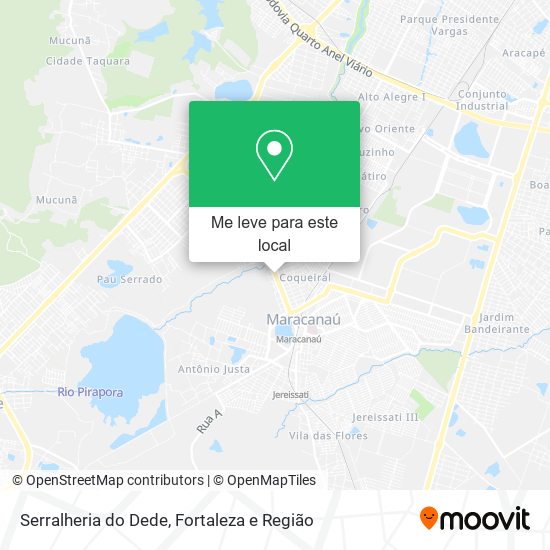 Serralheria do Dede mapa