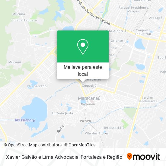 Xavier Galvão e Lima Advocacia mapa