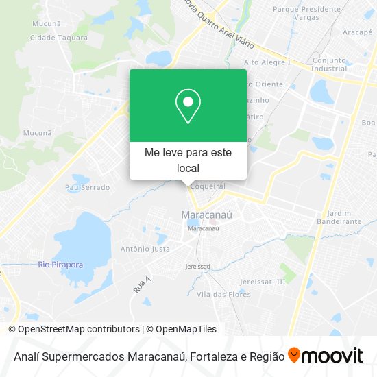 Analí Supermercados Maracanaú mapa