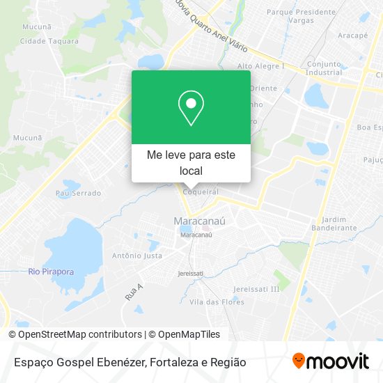 Espaço Gospel Ebenézer mapa