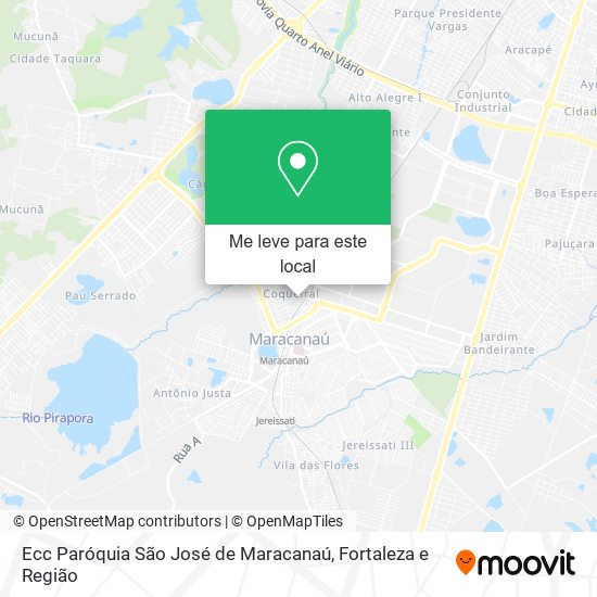 Ecc Paróquia São José de Maracanaú mapa