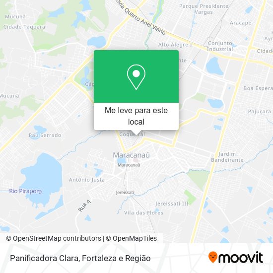 Panificadora Clara mapa