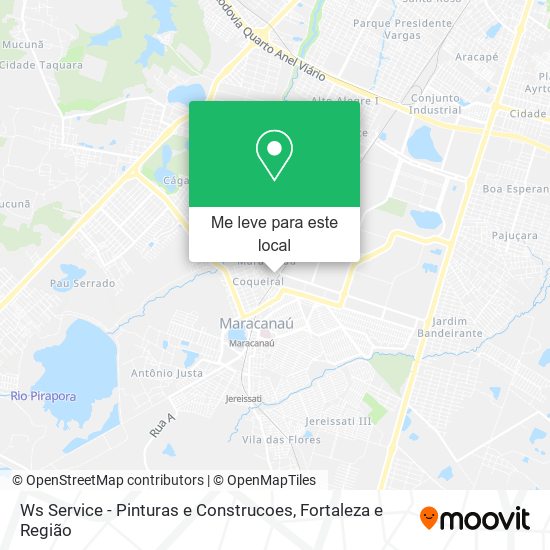 Ws Service - Pinturas e Construcoes mapa