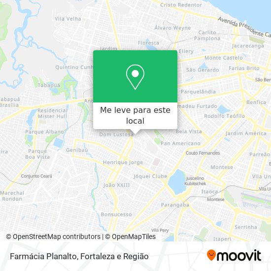 Farmácia Planalto mapa