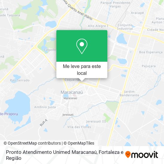 Pronto Atendimento Unimed Maracanaú mapa