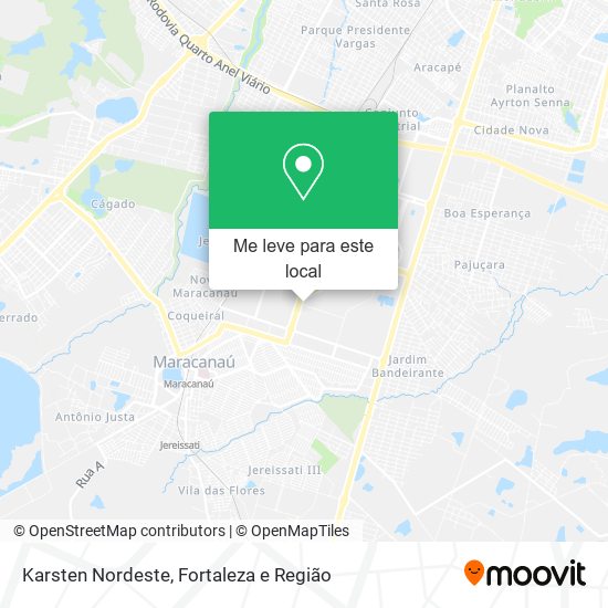 Karsten Nordeste mapa