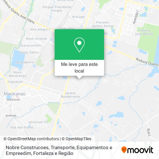 Nobre Construcoes, Transporte, Equipamentos e Empreedim mapa