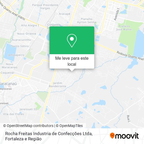 Rocha Freitas Industria de Confecções Ltda mapa