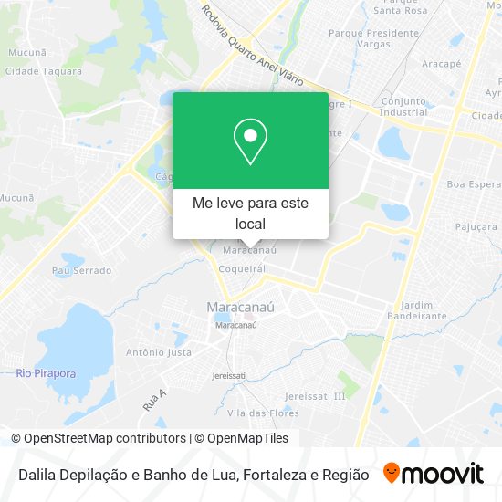 Dalila Depilação e Banho de Lua mapa