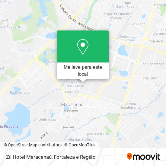 Zii Hotel Maracanaú mapa