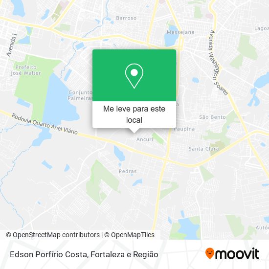 Edson Porfírio Costa mapa