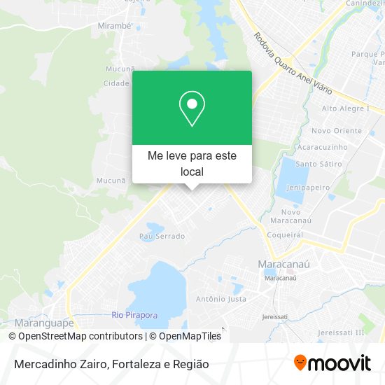 Mercadinho Zairo mapa