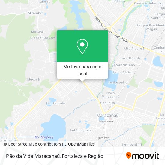 Pão da Vida Maracanaú mapa