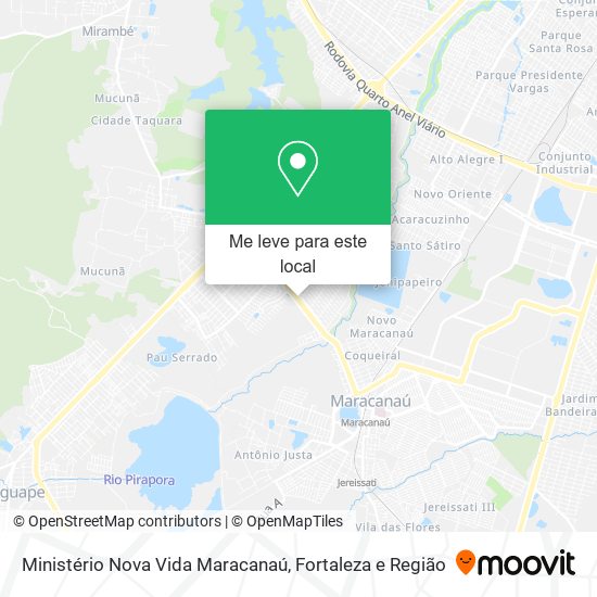 Ministério Nova Vida Maracanaú mapa