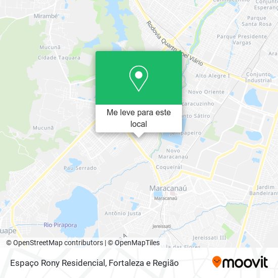 Espaço Rony Residencial mapa