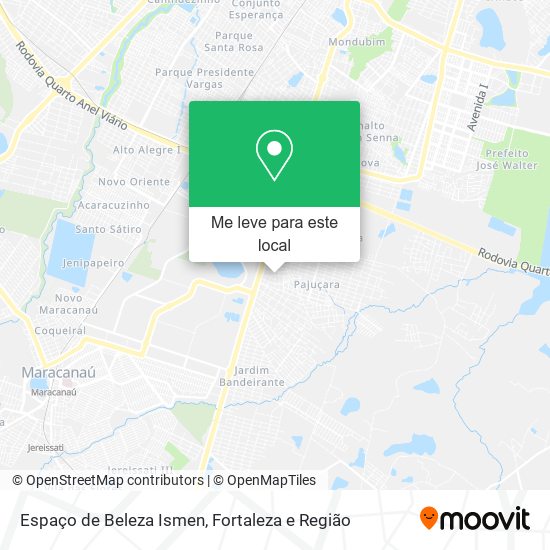 Espaço de Beleza Ismen mapa