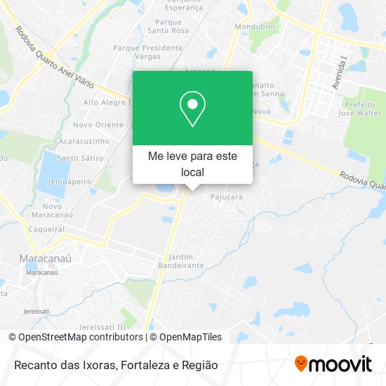 Recanto das Ixoras mapa