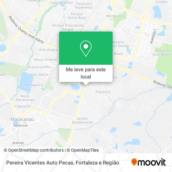 Pereira Vicentes Auto Pecas mapa