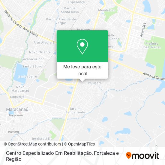 Centro Especializado Em Reabilitação mapa