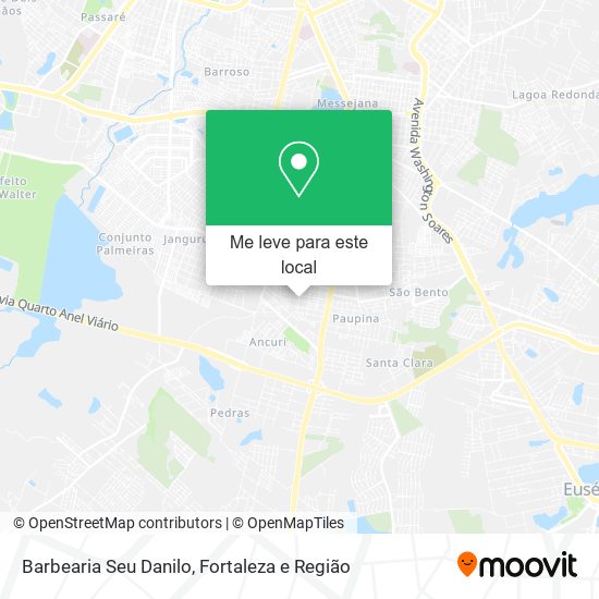 Barbearia Seu Danilo mapa