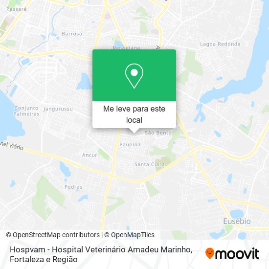 Hospvam - Hospital Veterinário Amadeu Marinho mapa