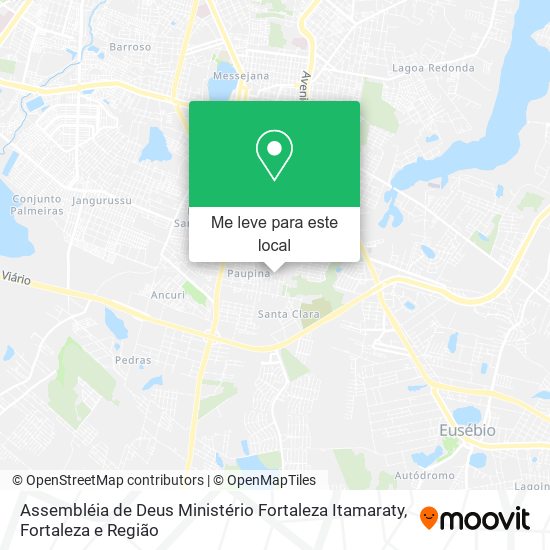 Assembléia de Deus Ministério Fortaleza Itamaraty mapa