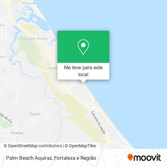 Palm Beach Aquiraz mapa