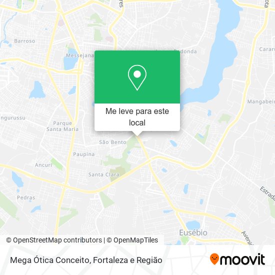Mega Ótica Conceito mapa