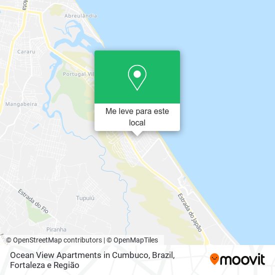 Ocean View Apartments in Cumbuco, Brazil mapa