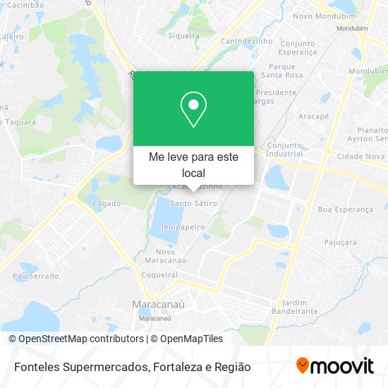 Fonteles Supermercados mapa