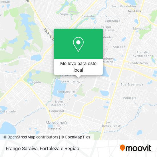 Frango Saraiva mapa