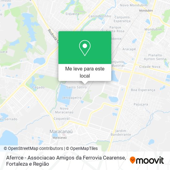 Aferrce - Associacao Amigos da Ferrovia Cearense mapa