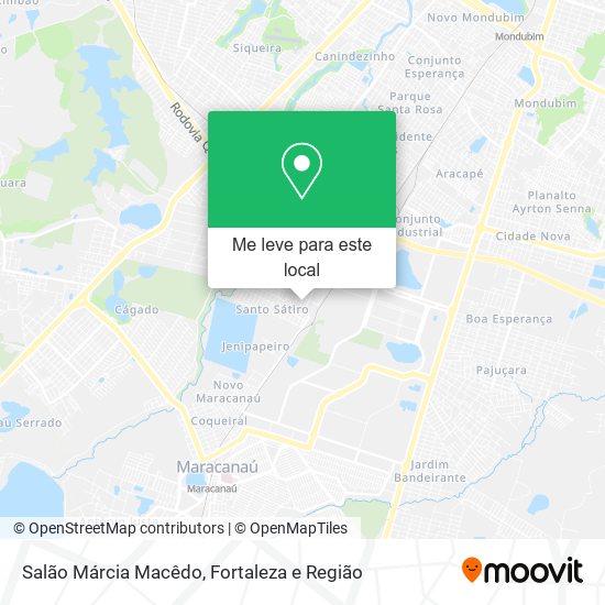 Salão Márcia Macêdo mapa