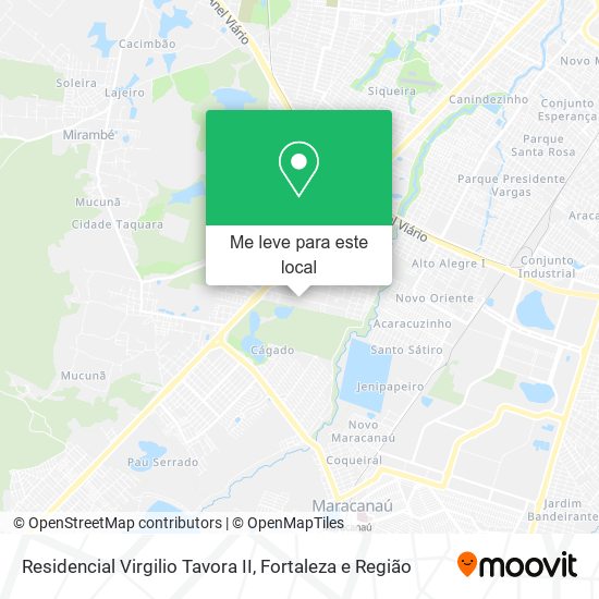 Residencial Virgilio Tavora II mapa