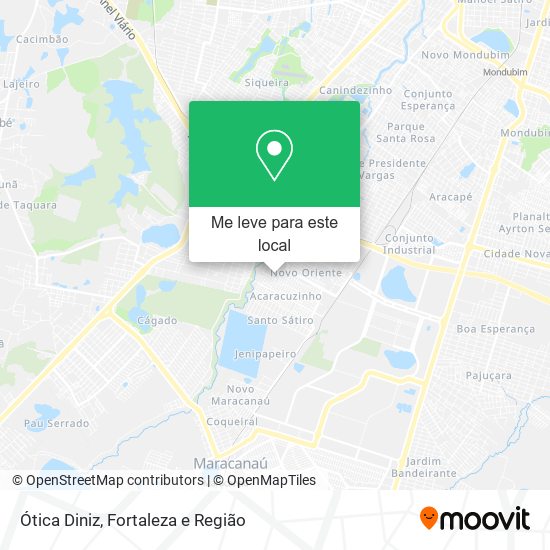Ótica Diniz mapa