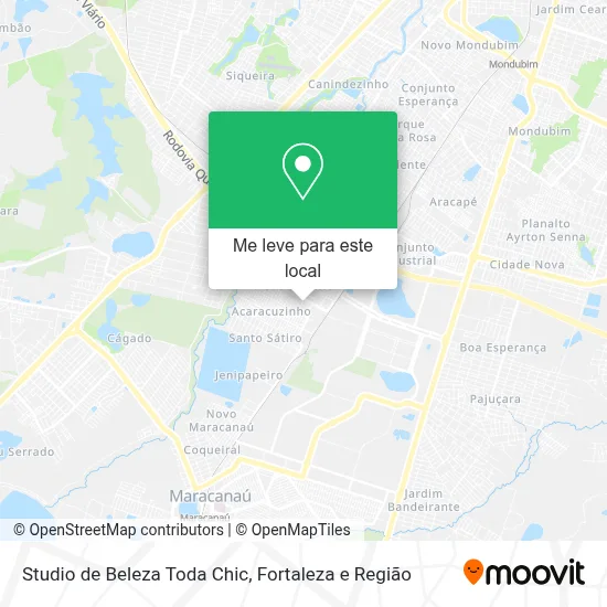 Studio de Beleza Toda Chic mapa