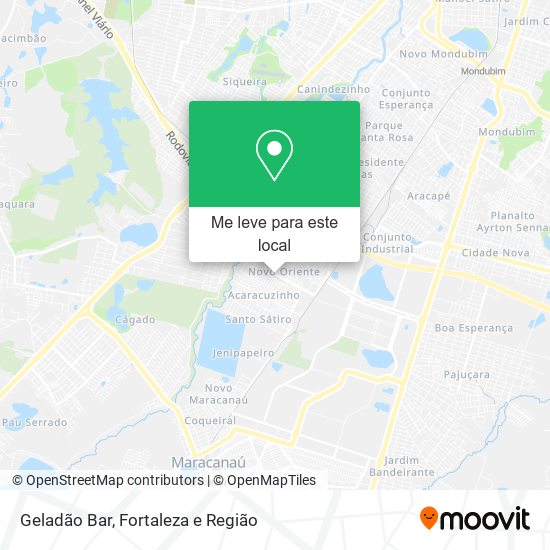 Geladão Bar mapa