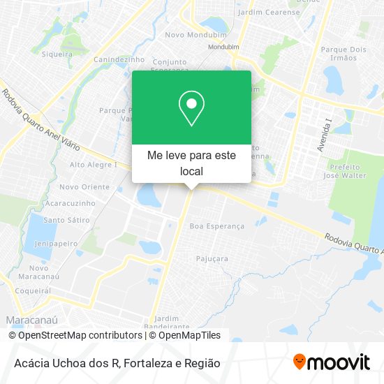 Acácia Uchoa dos R mapa