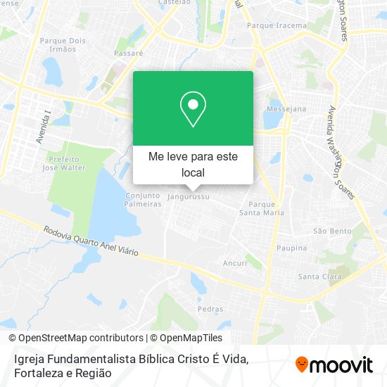 Igreja Fundamentalista Bíblica Cristo É Vida mapa