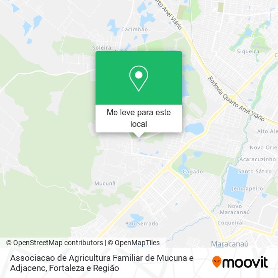 Associacao de Agricultura Familiar de Mucuna e Adjacenc mapa