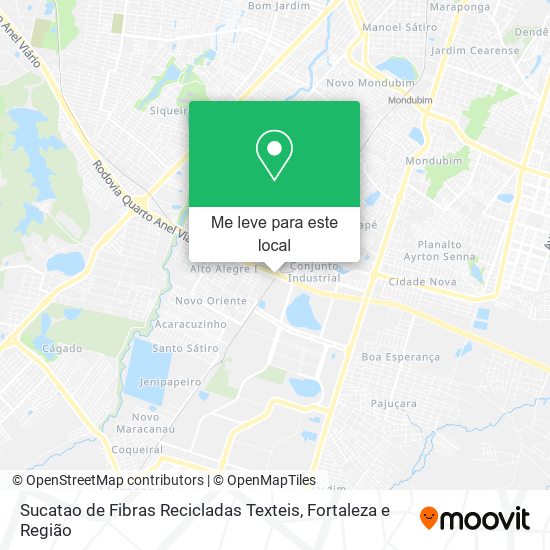 Sucatao de Fibras Recicladas Texteis mapa
