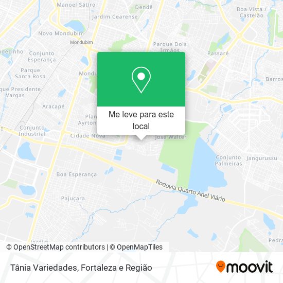 Tânia Variedades mapa