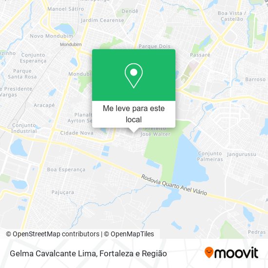 Gelma Cavalcante Lima mapa