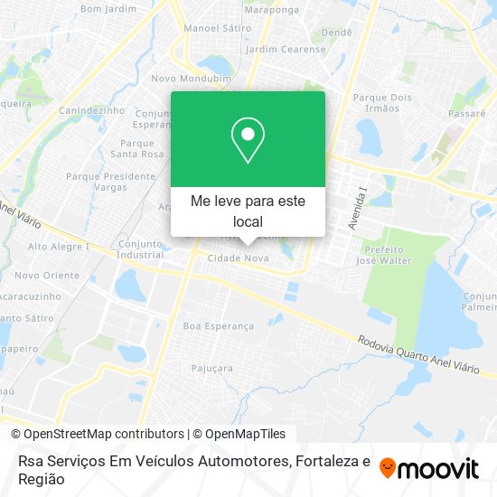 Rsa Serviços Em Veículos Automotores mapa