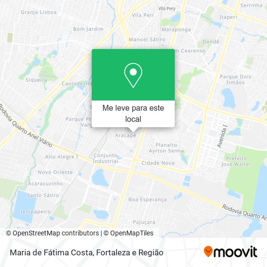 Maria de Fátima Costa mapa