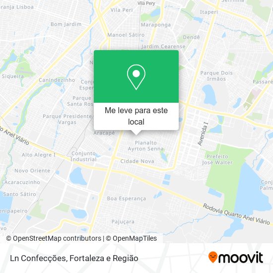 Ln Confecções mapa