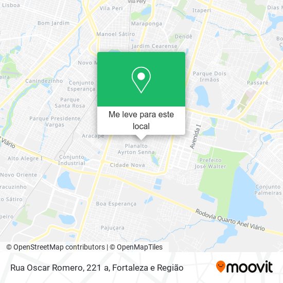 Rua Oscar Romero, 221 a mapa